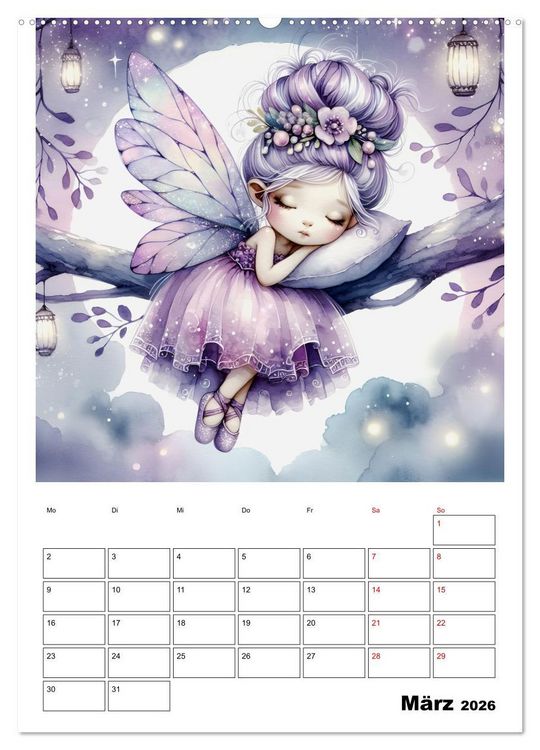 Produktbild: Schlummernde Magie (Wandkalender 2026 DIN A2 hoch), CALVENDO Monatskalender