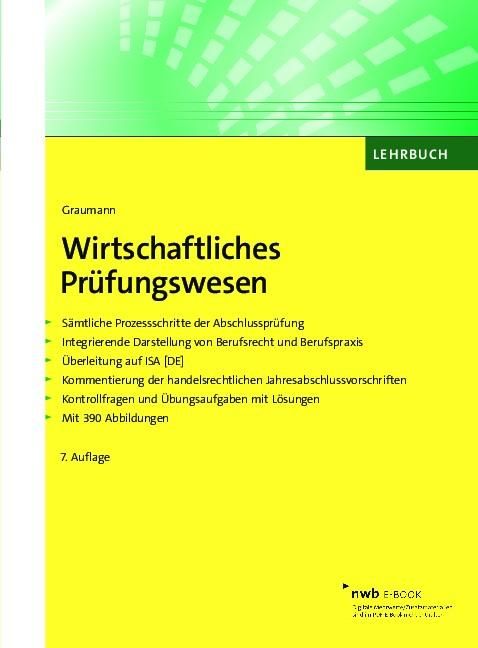 Produktbild: Wirtschaftliches Pr&uuml;fungswesen