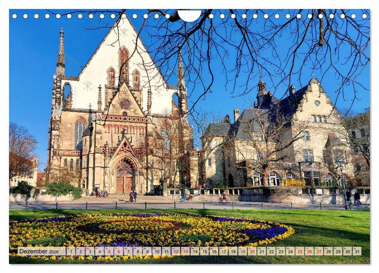 Produktbild: Buntes Leipzig (Wandkalender 2026 DIN A4 quer), CALVENDO Monatskalender