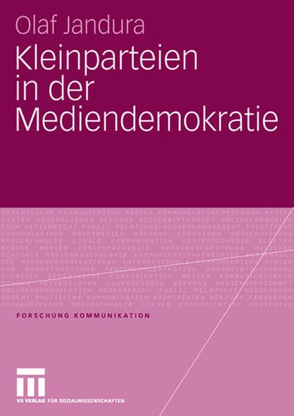 Produktbild: Kleinparteien in der Mediendemokratie