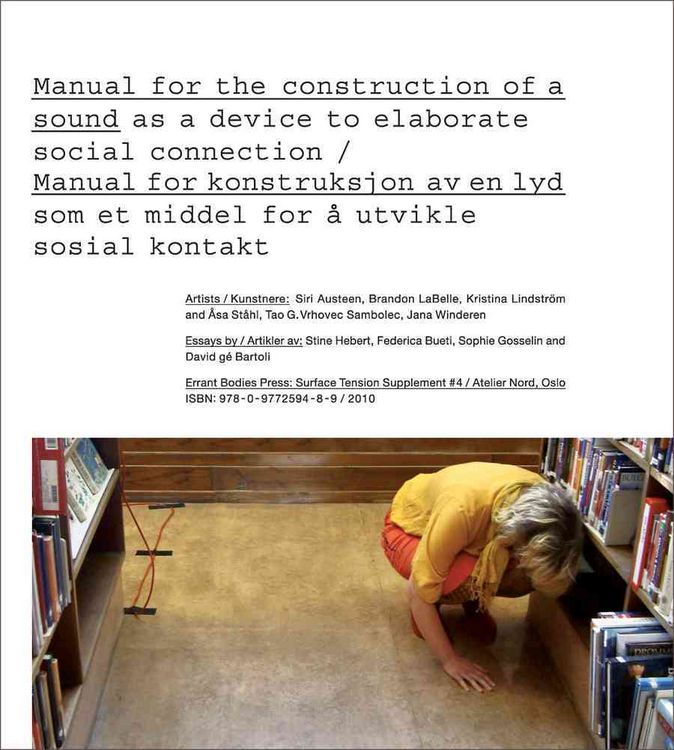 Produktbild: Manual for the Construction of a Sound/Manual for Konstruksjon AV En Lyd
