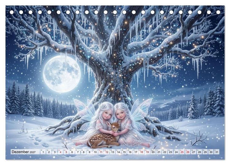 Produktbild: Im Zaubergarten der Feenkinder (Tischkalender 2027 DIN A5 quer), CALVENDO Monatskalender