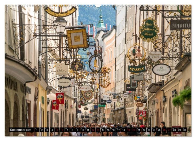 Produktbild: Salzburg - &Ouml;sterreich (Wandkalender 2026 DIN A2 quer), CALVENDO Monatskalender