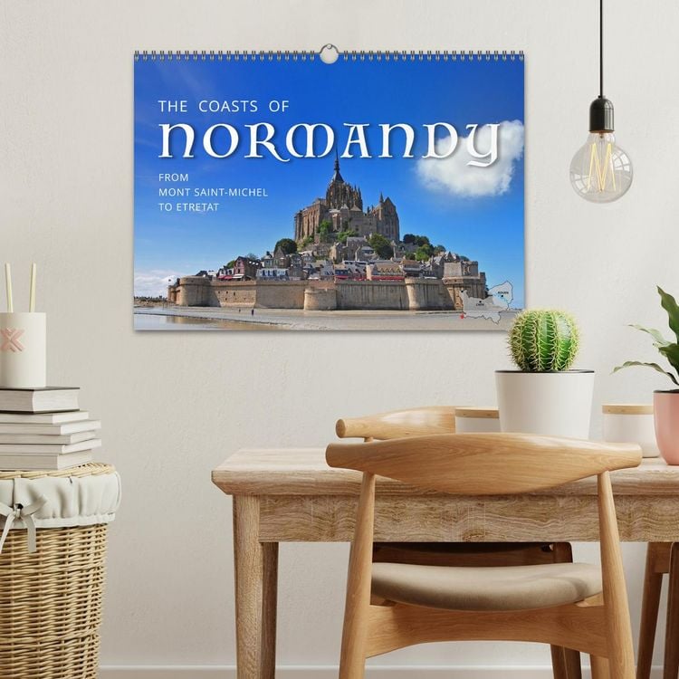 Produktbild: The Coasts of Normandy from Mont Saint-Michel to &Eacute;tretat (Wall Calendar 2026 DIN A3 landscape), CALVENDO 12 Month Wall Calendar