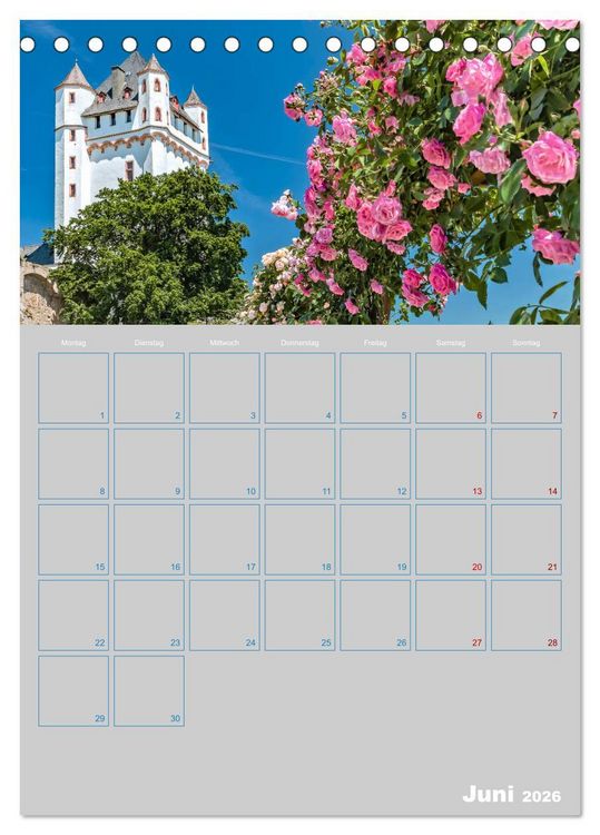 Produktbild: ELTVILLE &ndash; Wein-, Sekt- und Rosenstadt am Rhein (Tischkalender 2026 DIN A5 hoch), CALVENDO Monatskalender