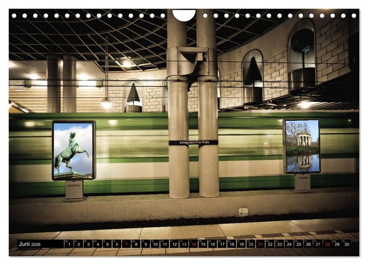 Produktbild: U-Bahn-Stationen Hannover (Wandkalender 2026 DIN A4 quer), CALVENDO Monatskalender