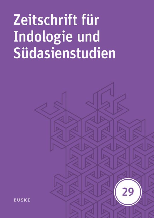 Produktbild: Zeitschrift f&uuml;r Indologie und S&uuml;dasienstudien, Band 29 (2012)