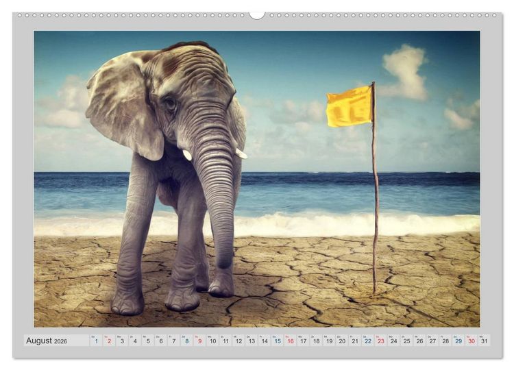 Produktbild: Elefanten - Portraits der besonderen Art (Wandkalender 2026 DIN A2 quer), CALVENDO Monatskalender