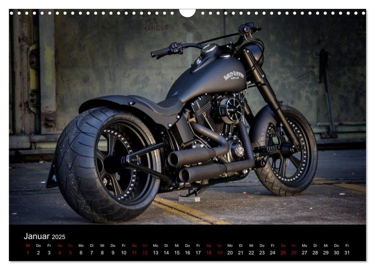 Produktbild: Exklusive Best of Fat Ass Custombike Edition, feinste Harleys mit fettem Hintern (Wandkalender 2025 DIN A3 quer), CALVENDO Monatskalender
