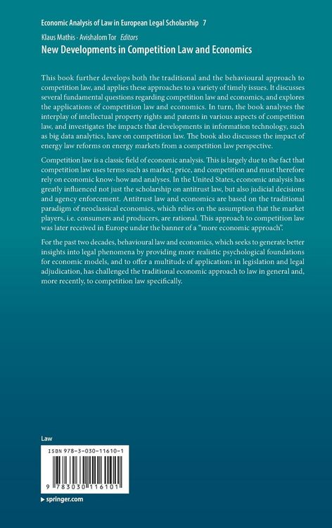 Produktbild: New Developments in Competition Law and Economics