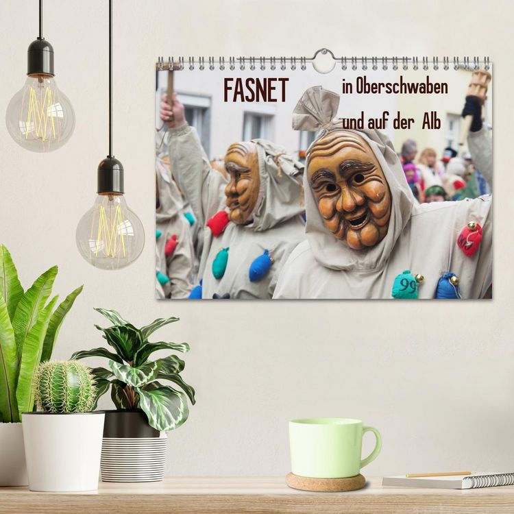 Produktbild: Fasnet in Oberschwaben und auf der Alb (Wandkalender 2026 DIN A4 quer), CALVENDO Monatskalender