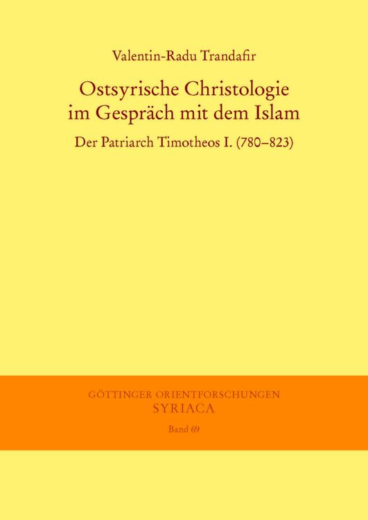 Produktbild: Ostsyrische Christologie im Gespr&auml;ch mit dem Islam