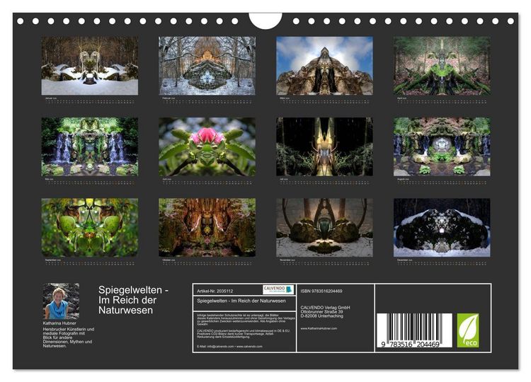 Produktbild: Spiegelwelten - Im Reich der Naturwesen (Wandkalender 2026 DIN A4 quer), CALVENDO Monatskalender