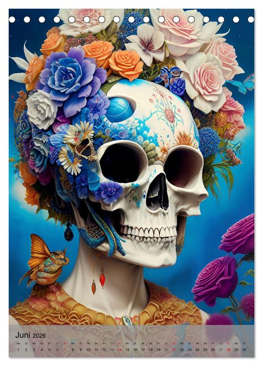 Produktbild: Beautiful Death (Tischkalender 2026 DIN A5 hoch), CALVENDO Monatskalender