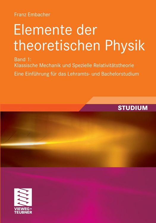 Produktbild: Elemente der theoretischen Physik