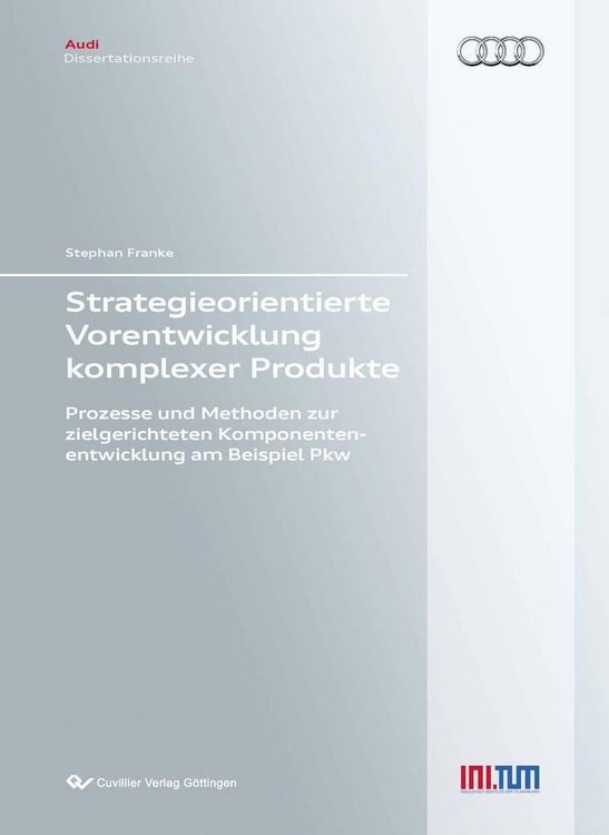 Produktbild: Strategieorientierte Vorentwicklung komplexer Produkte