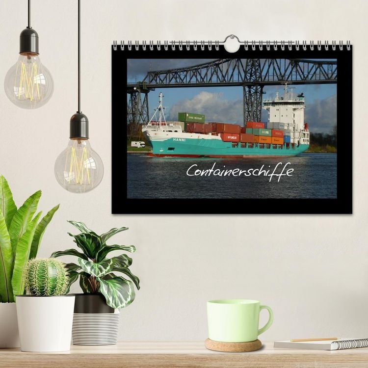 Produktbild: Containerschiffe (Wandkalender 2027 DIN A4 quer), CALVENDO Monatskalender
