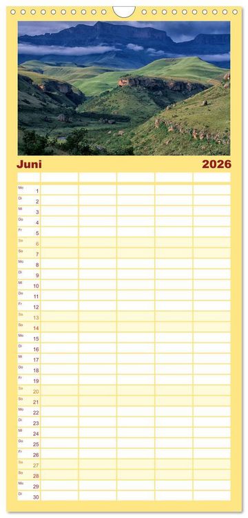 Produktbild: Familienplaner 2026 - S&uuml;dafrika Christian Heeb mit 5 Spalten (Wandkalender, 21 x 45 cm) CALVENDO