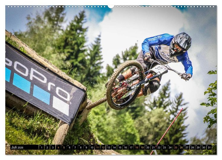 Produktbild: Downhill Racing (hochwertiger Premium Wandkalender 2026 DIN A2 quer), Kunstdruck in Hochglanz
