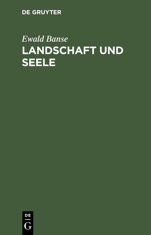 Produktbild: Landschaft und Seele