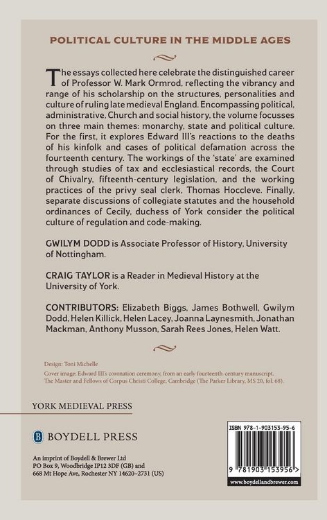 Produktbild: Monarchy, State and Political Culture in Late Medieval England