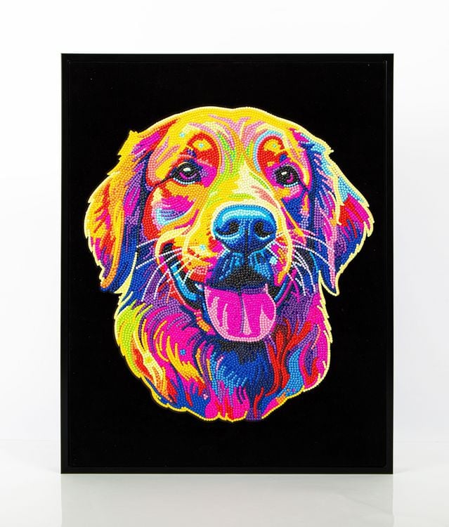 Produktbild: DIAMOND DOTZ - Diamond Painting Neon Golden Retriever