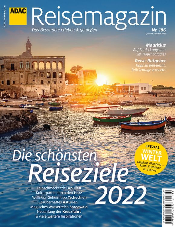 Produktbild: ADAC Reisemagazin 12/21 mit Titelthema Top Reisethemen 2022
