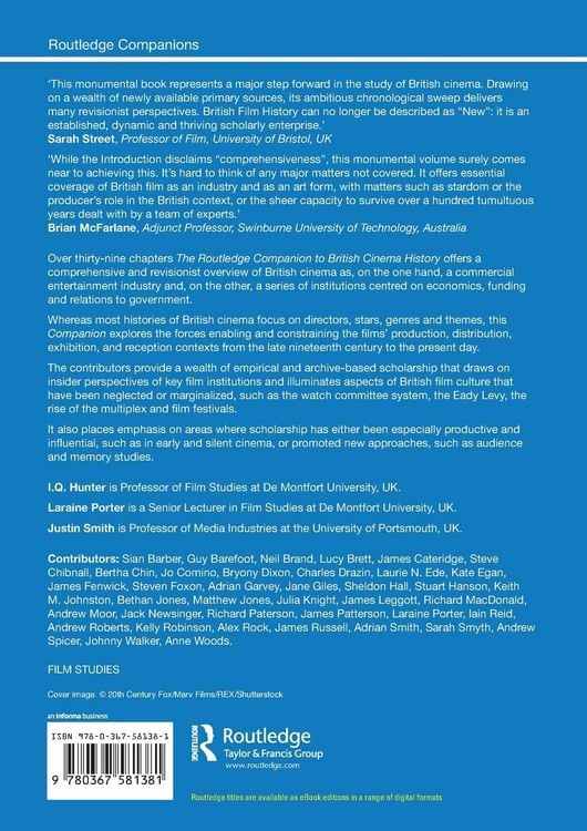 Produktbild: The Routledge Companion to British Cinema History