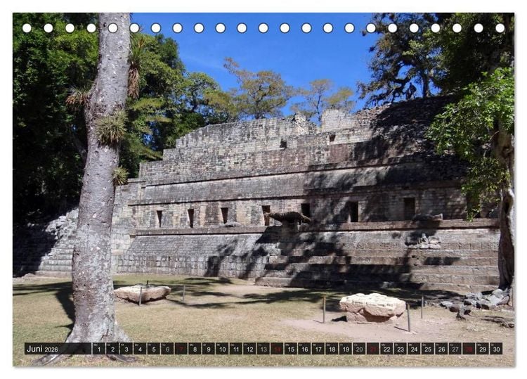 Produktbild: Von Mayas und Azteken - Mexiko, Guatemala und Honduras (Tischkalender 2026 DIN A5 quer), CALVENDO Monatskalender