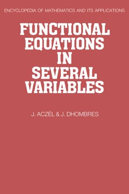 Produktbild: Functional Equations in Several Variables