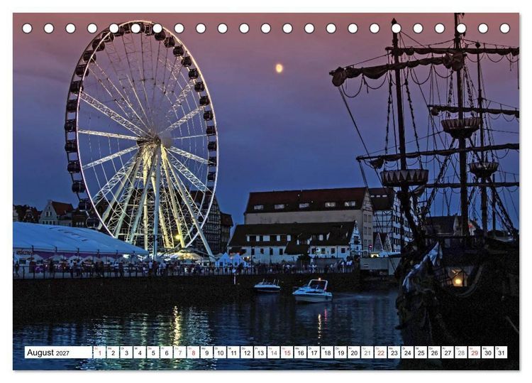 Produktbild: Danzig - Eine historische Sch&ouml;nheit (Tischkalender 2027 DIN A5 quer), CALVENDO Monatskalender