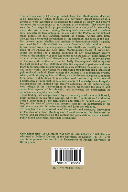 Produktbild: Montesquieu&rsquo;s Idea of Justice