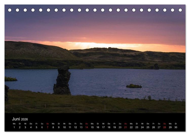 Produktbild: Island (Tischkalender 2026 DIN A5 quer), CALVENDO Monatskalender