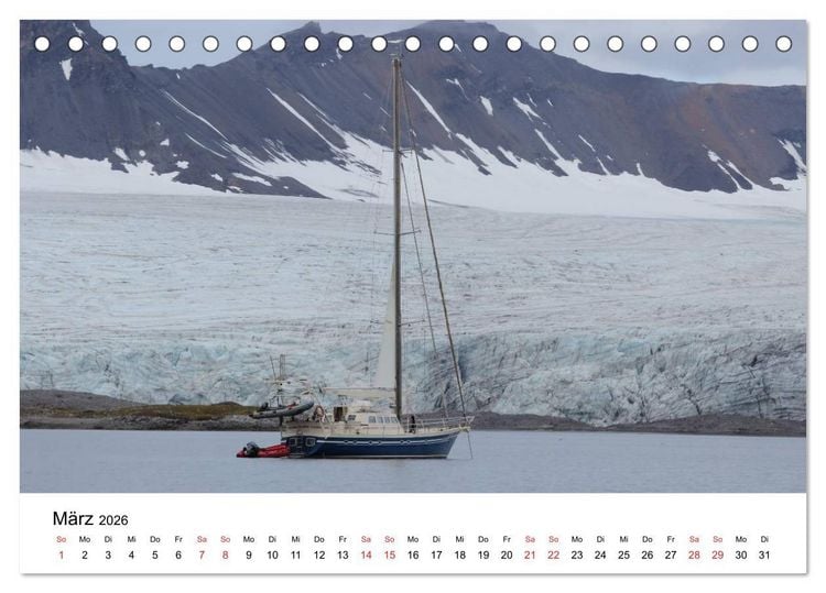 Produktbild: Svalbard 2026 (Tischkalender 2026 DIN A5 quer), CALVENDO Monatskalender