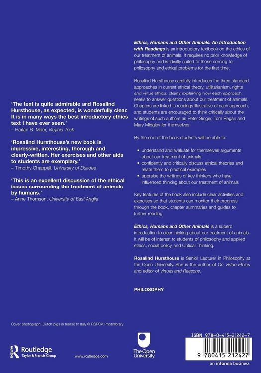 Produktbild: Ethics, Humans and Other Animals