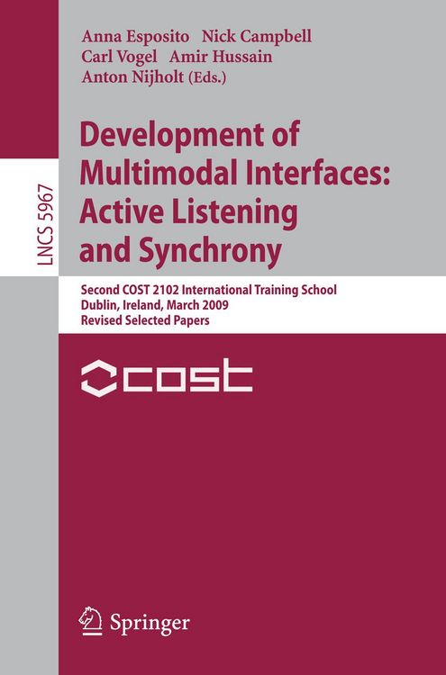 Produktbild: Development of Multimodal Interfaces: Active Listening and Synchrony