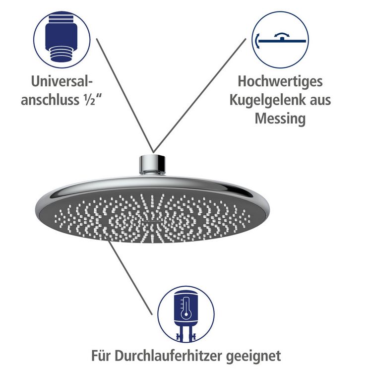Produktbild: Regenduschkopf Watersaving, &Oslash; 22,5 cm