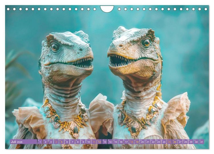 Produktbild: Dinos rocken ab (Wandkalender 2026 DIN A4 quer), CALVENDO Monatskalender