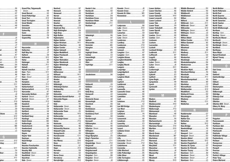 Produktbild: Devon A-Z Visitors Map