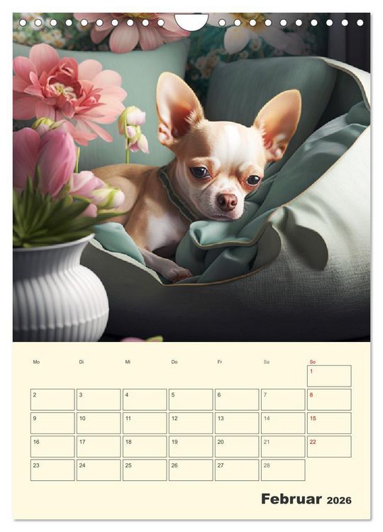 Produktbild: Witzige Chihuahuas. Gl&uuml;ckliche Temperamentb&uuml;ndel (Wandkalender 2026 DIN A4 hoch), CALVENDO Monatskalender