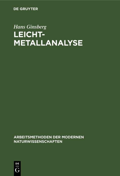 Produktbild: Leichtmetallanalyse