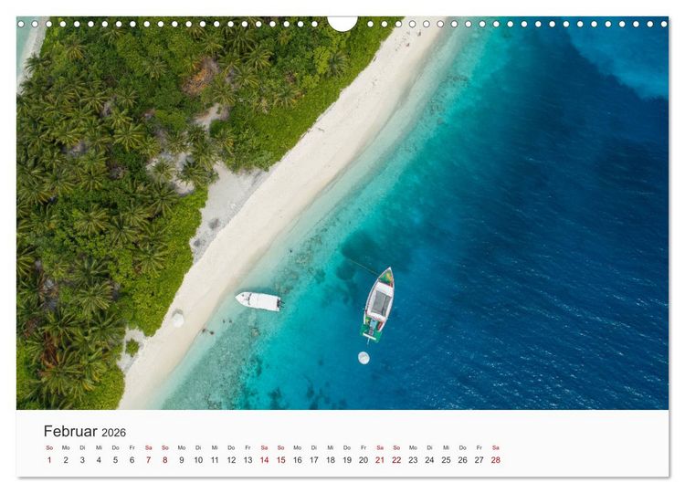 Produktbild: Malediven - Die sch&ouml;nsten Str&auml;nde der Welt. (Wandkalender 2026 DIN A3 quer), CALVENDO Monatskalender
