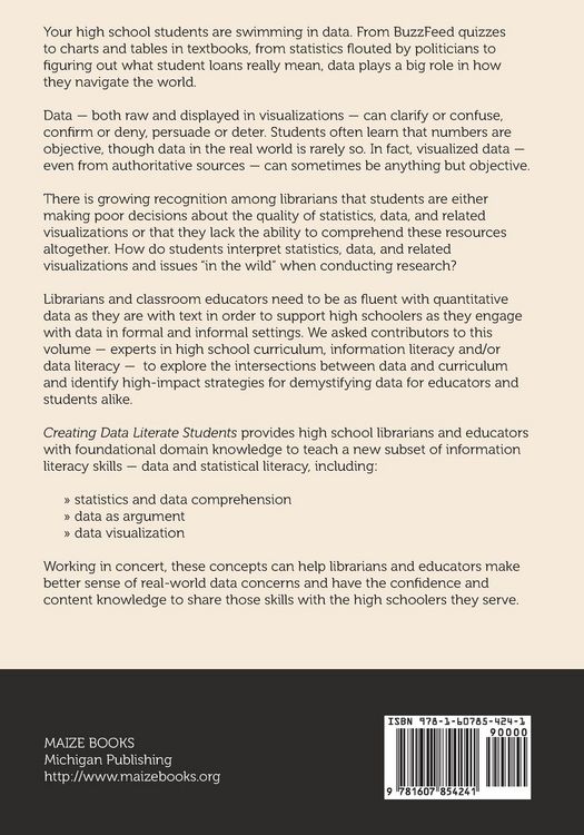 Produktbild: Creating Data Literate Students