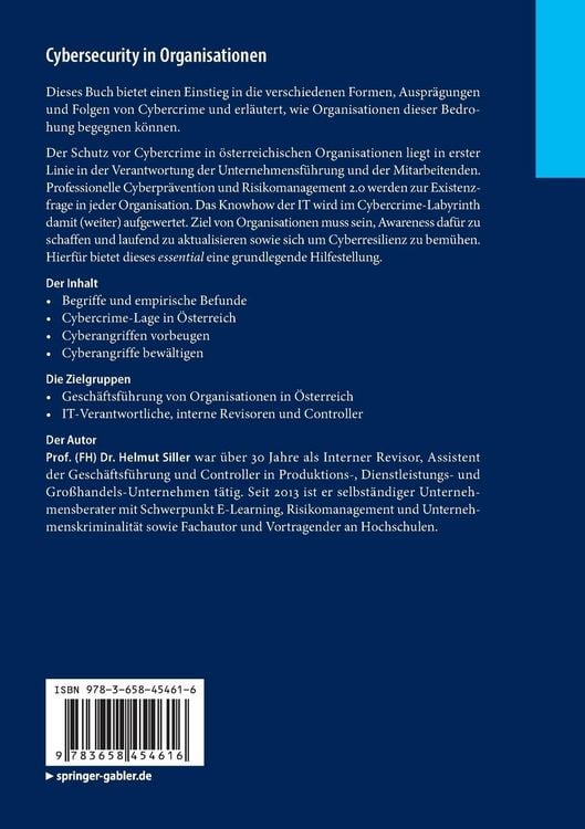 Produktbild: Cybersecurity in Organisationen