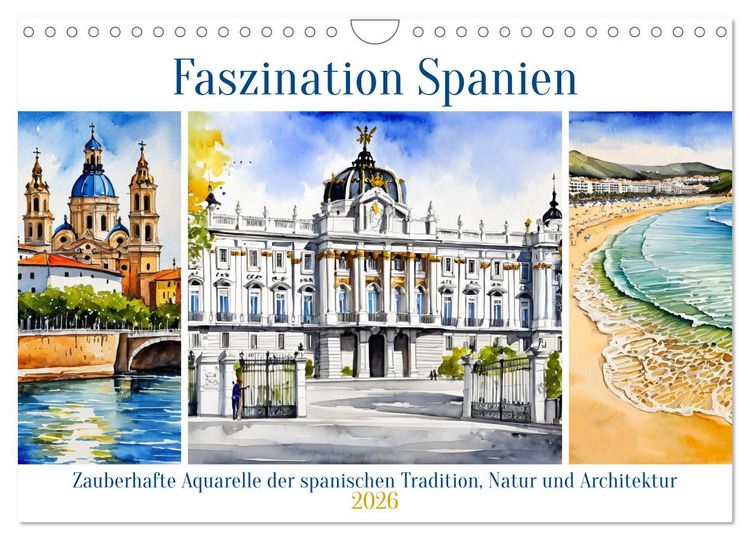 Produktbild: Faszination Spanien (Wandkalender 2026 DIN A4 quer), CALVENDO Monatskalender