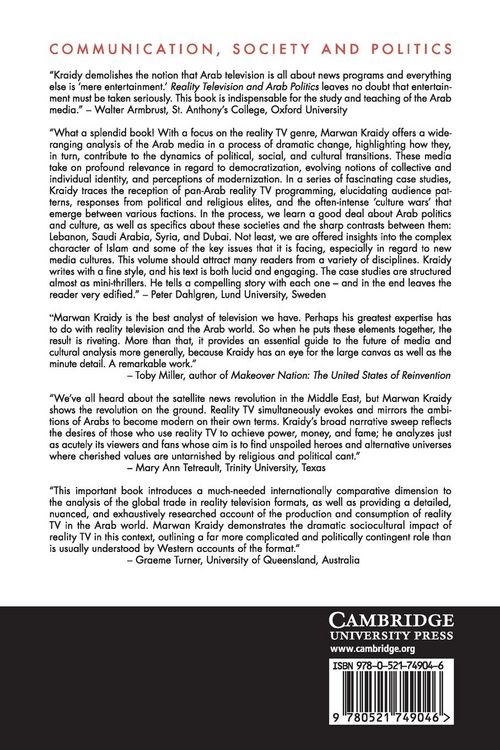 Produktbild: Reality Television and Arab Politics