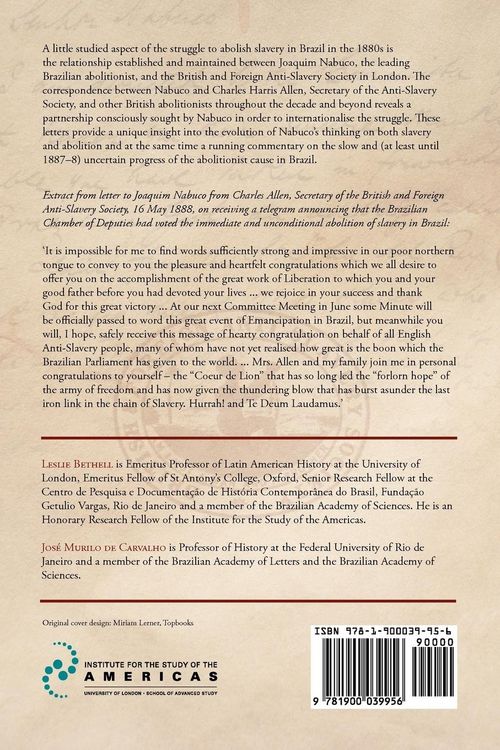 Produktbild: Joaquim Nabuco, British Abolitionists, and the End of Slavery in Brazil