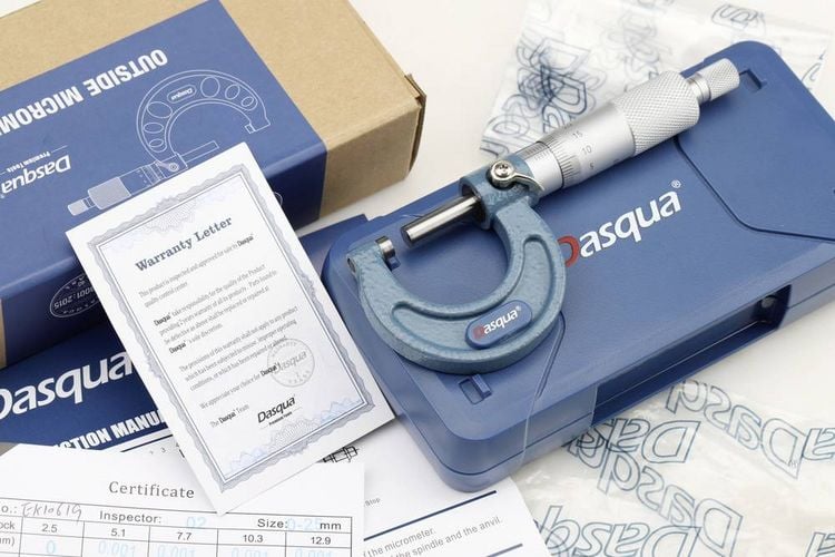 Produktbild: Dasqua 4111-8105 Au&szlig;enmessschraube 0 - 25mm Ablesung: 0.01mm