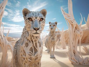 Produktbild: CALVENDO Puzzle Surrealismus trifft auf die W&uuml;ste | 1000 Teile Lege-Gr&ouml;&szlig;e 64x48cm Foto-Puzzle f&uuml;r gl&uuml;ckliche Stunden
