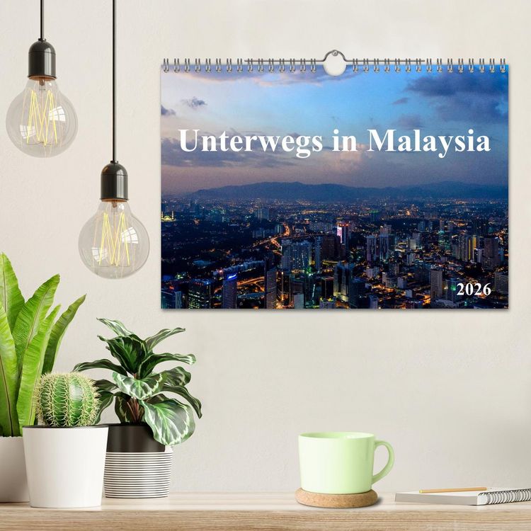 Produktbild: Unterwegs in Malaysia (Wandkalender 2026 DIN A4 quer), CALVENDO Monatskalender